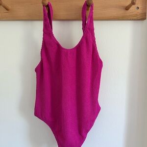 Salvaje Crinkle Bathing Suit, Handmade in Costa Rica, Size L